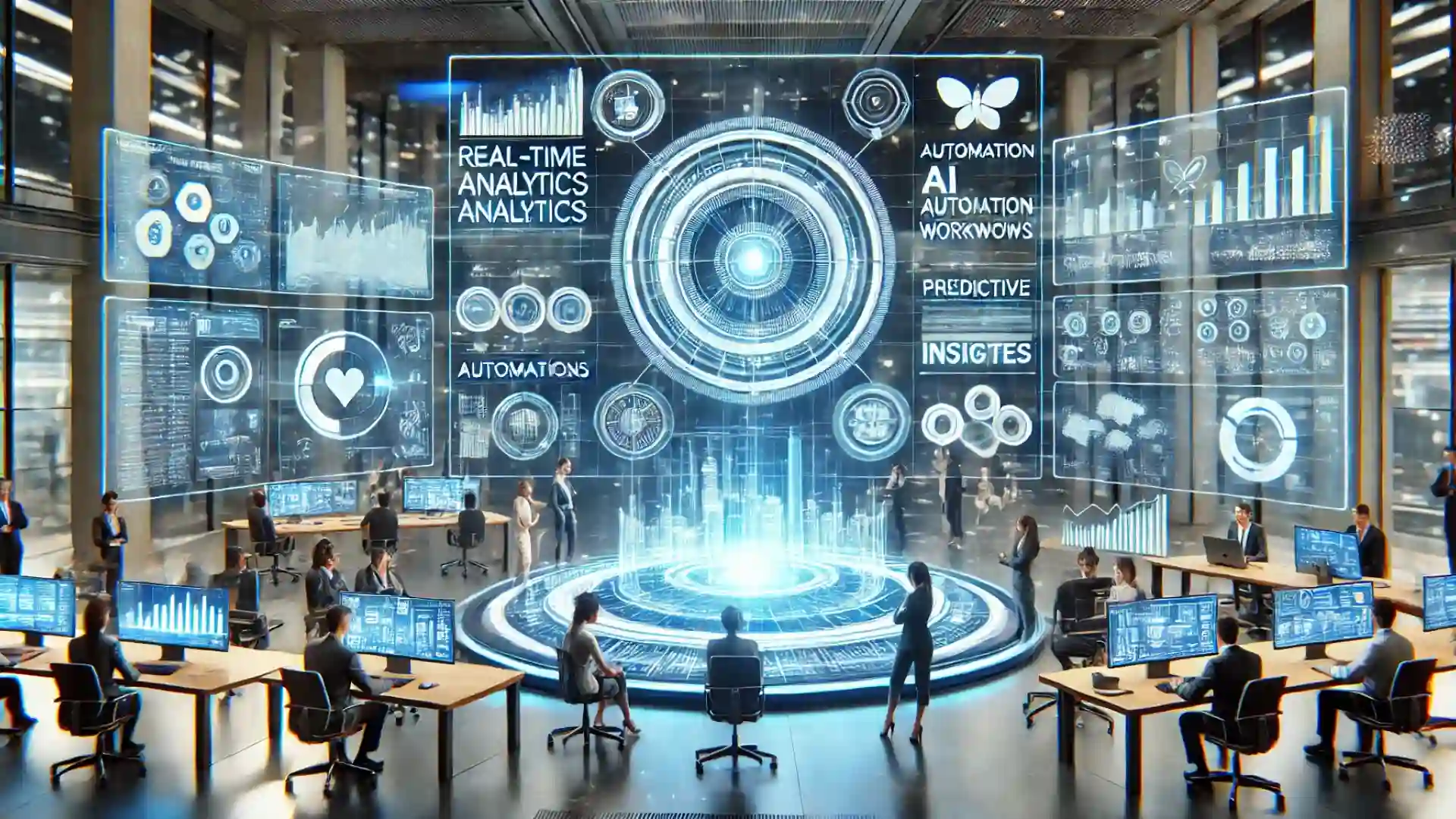Ai image of future ai ERP software in uae